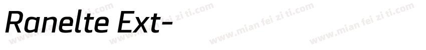 Ranelte Ext字体转换